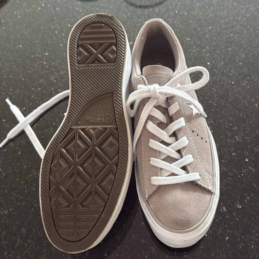 Converse one star gray one star sneakers
